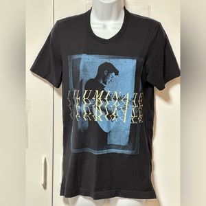 Shawn Mendes Illuminate World Tour T-Shirt Size S Black Gray